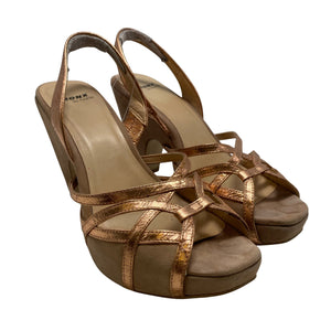 Naisten Bronx - Korolliset sandaalit, koko 40 - Beige (2)