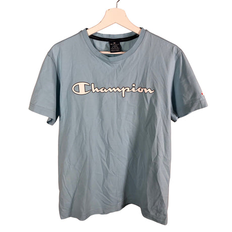 Miesten Champion - T-paita, koko L - Vaaleansininen ()