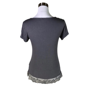 Naisten Cream - T-paita, koko 38 - Harmaa (2)