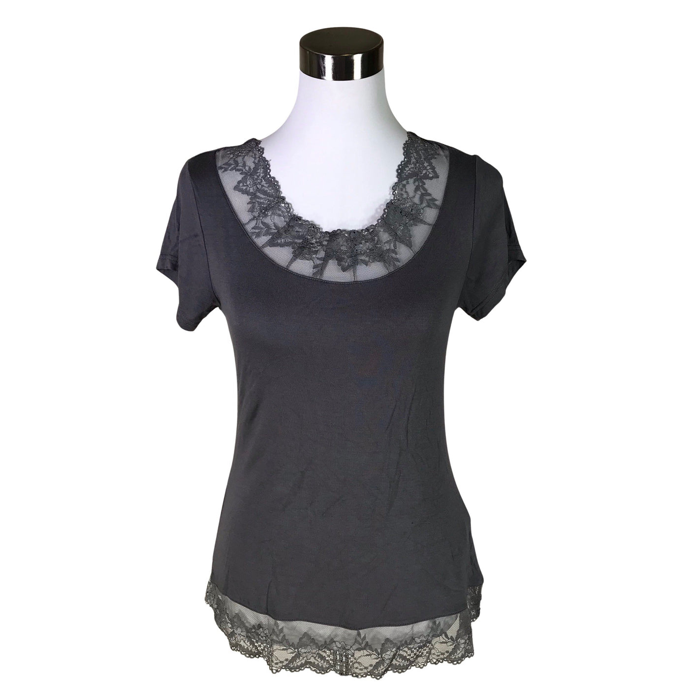 Naisten Cream - T-paita, koko 38 - Harmaa (1)