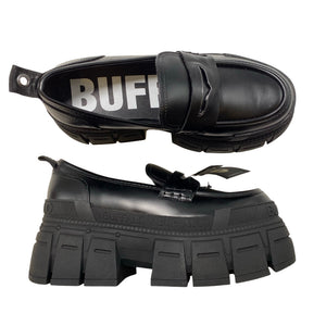Naisten Buffalo - Loaferit, koko 40 - Musta (1)