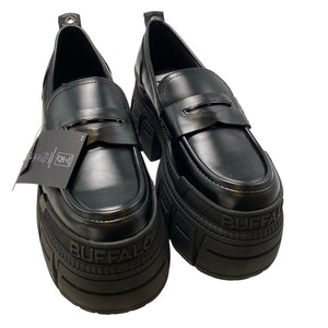 Naisten Buffalo - Loaferit, koko 40 - Musta (3)