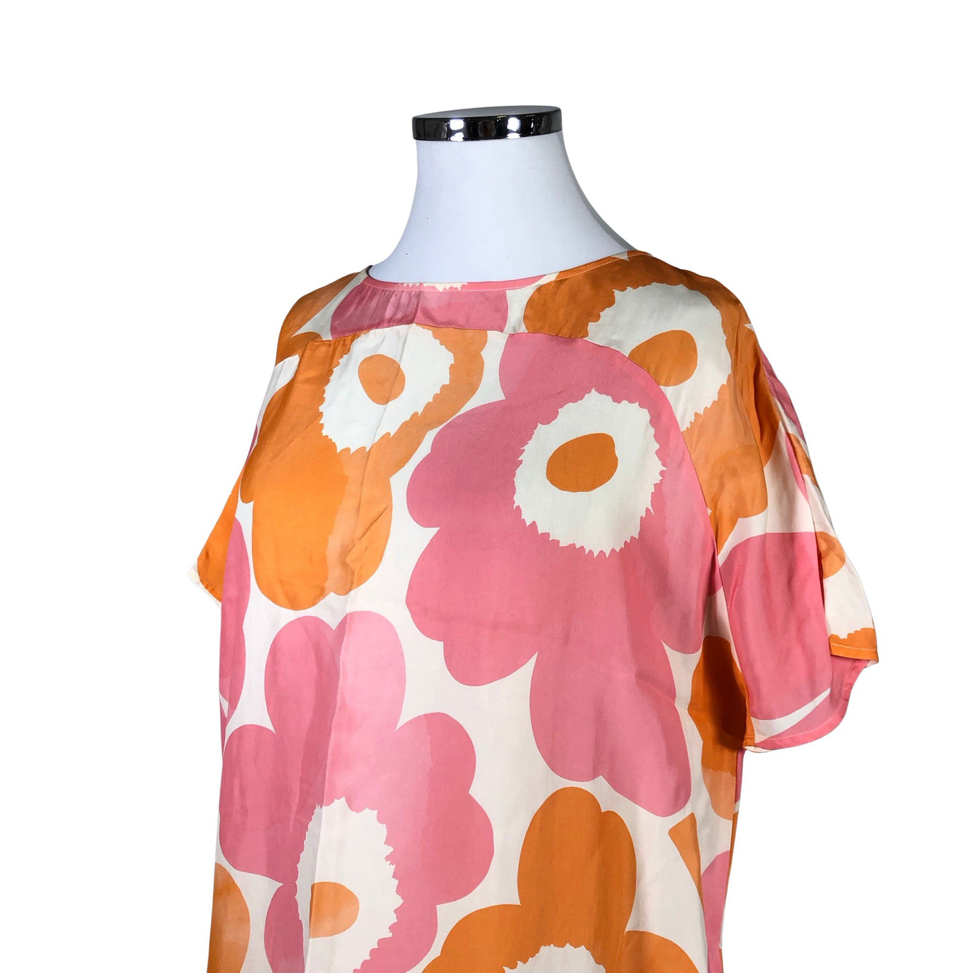 Naisten Marimekko - Sifonkimekko, koko 42 - Vaaleanpunainen (3)