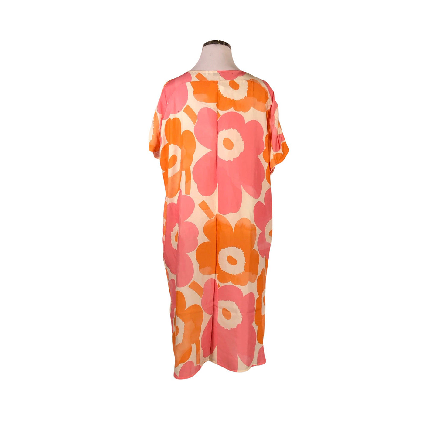 Naisten Marimekko - Sifonkimekko, koko 42 - Vaaleanpunainen (2)