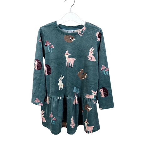 Tyttöjen Lindex - Collegemekko, koko 110 - 116 - Sininen ()