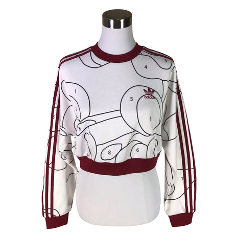 Naisten Adidas - Trikoopaita, koko 38 - Viininpunainen ()