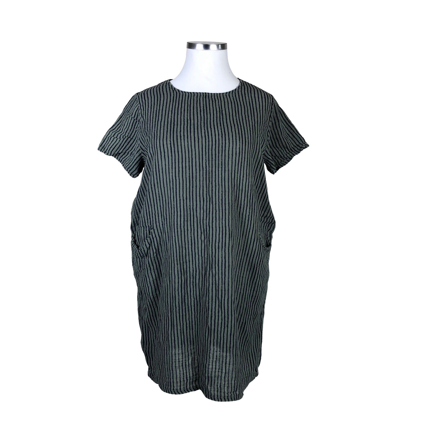 Naisten Handmade - Trikoomekko, koko 42 - Harmaa (1)