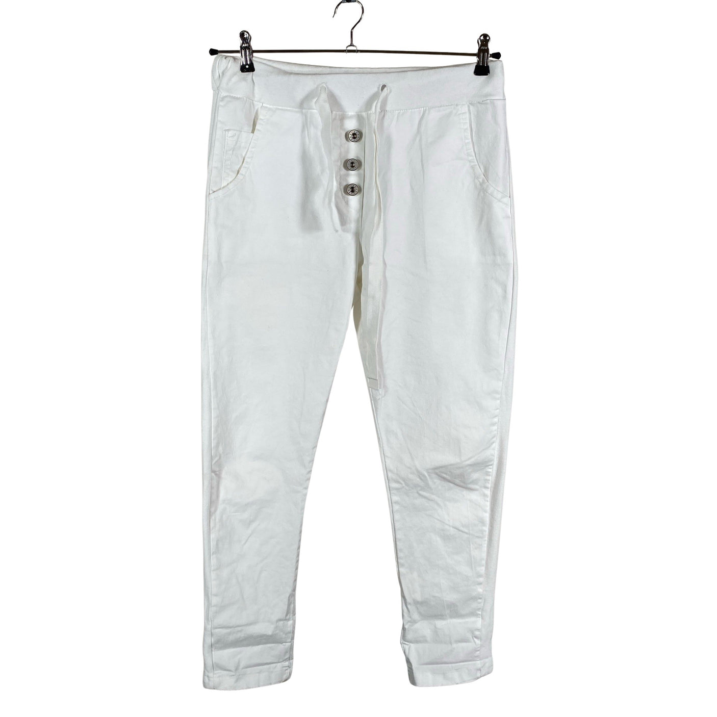 Naisten Perfect Jeans - Kangashousut, koko 36 - Valkoinen (1)