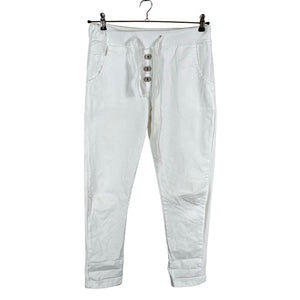 Naisten Perfect Jeans - Kangashousut, koko 36 - Valkoinen (1)