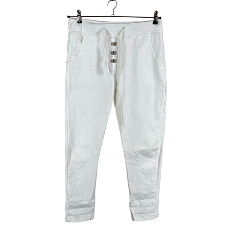 Naisten Perfect Jeans - Kangashousut, koko 36 - Valkoinen ()