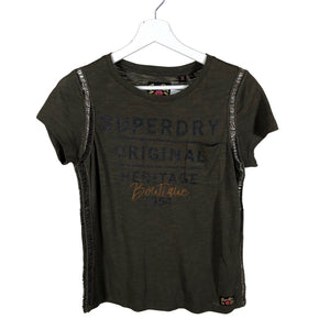 Naisten Superdry - T-paita, koko 36 - Vihreä (1)