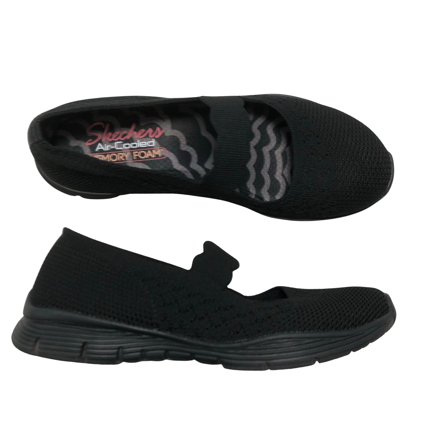 Naisten Skechers - Ballerinat, koko 38 - Musta (1)