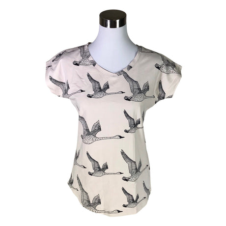 Naisten NOSH - T-paita, koko 34 - Beige ()