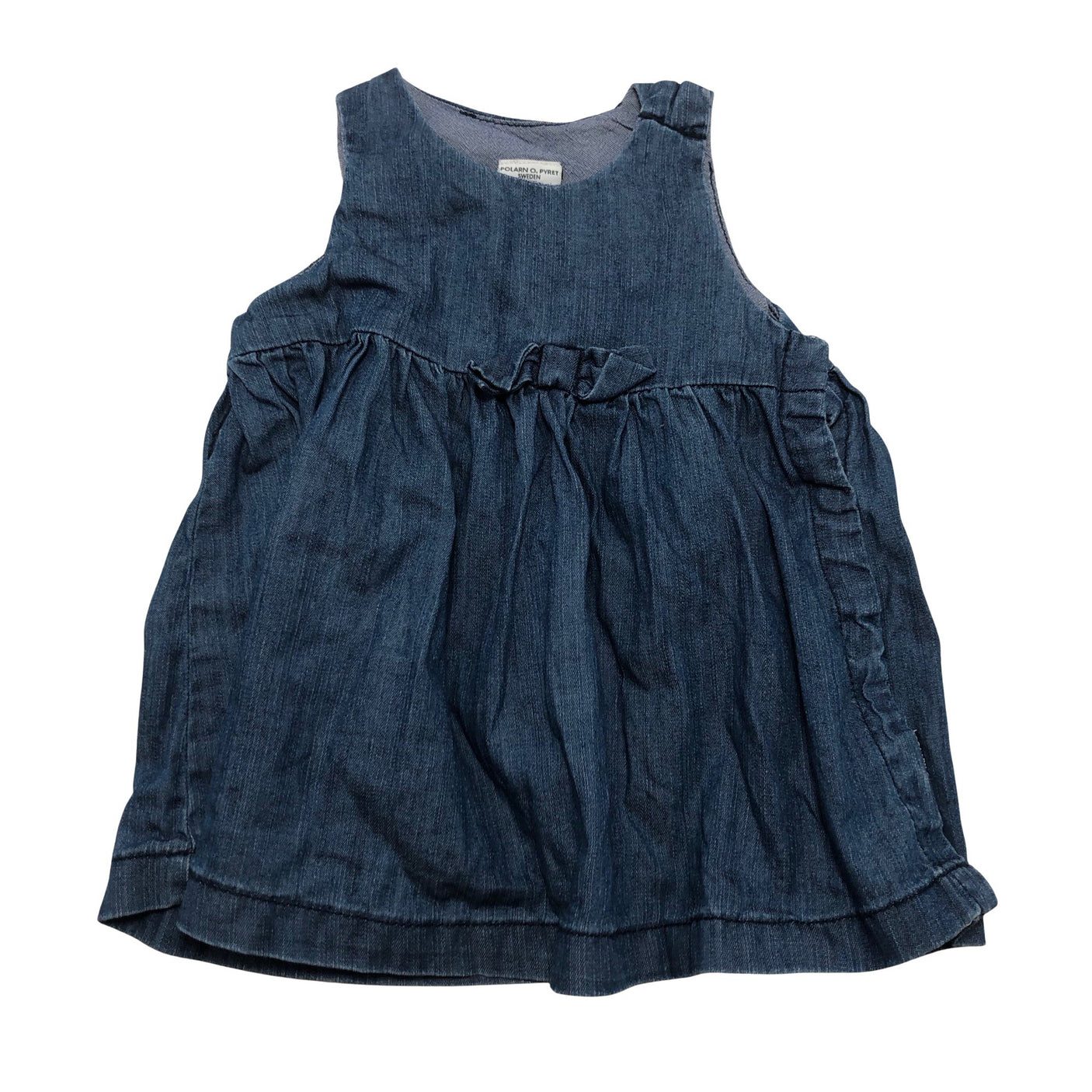 Tyttöjen Polarn O. Pyret - Farkkumekko, koko 62 - 68 - Sininen (1)