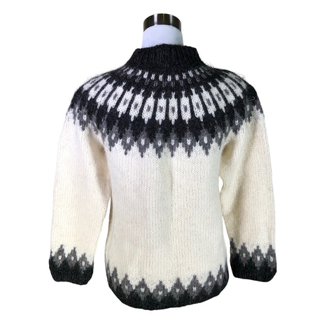 Naisten Handmade - Neulepaita, koko 38 - Valkoinen (2)