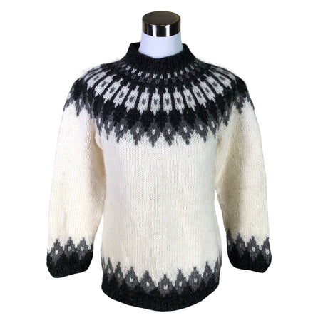 Naisten Handmade - Neulepaita, koko 38 - Valkoinen ()