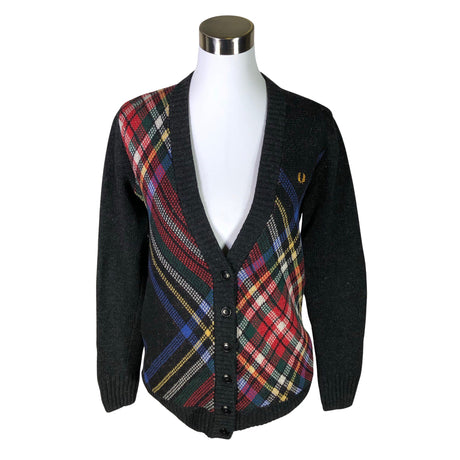 Naisten Fred Perry - Neuletakki, koko 34 - Harmaa ()