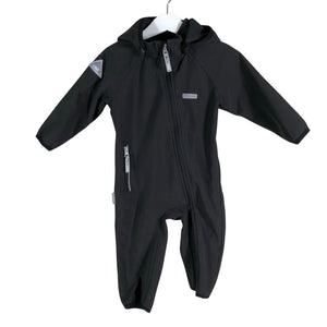 Unisex Lenne - Softshellhaalari, koko 74 - 80 - Musta (1)