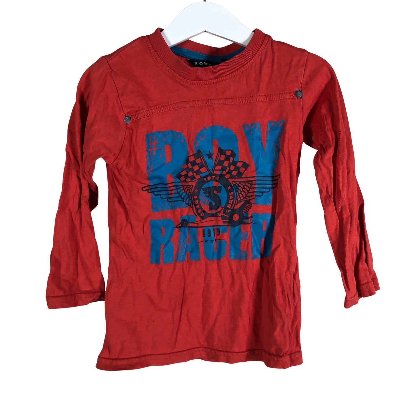 Unisex Bogi - Trikoopaita, koko 92 - 98 - Punainen (1)