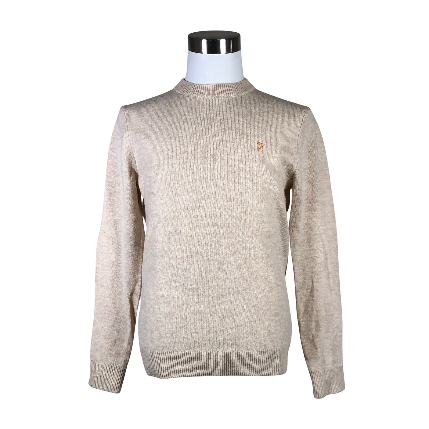 Miesten Farah - Neulepaita, koko M - Beige (1)