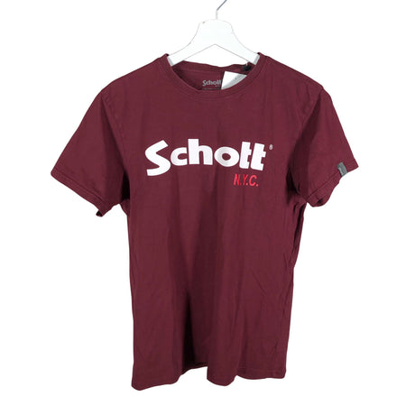 Miesten Schott NYC - T-paita, koko M - Viininpunainen ()