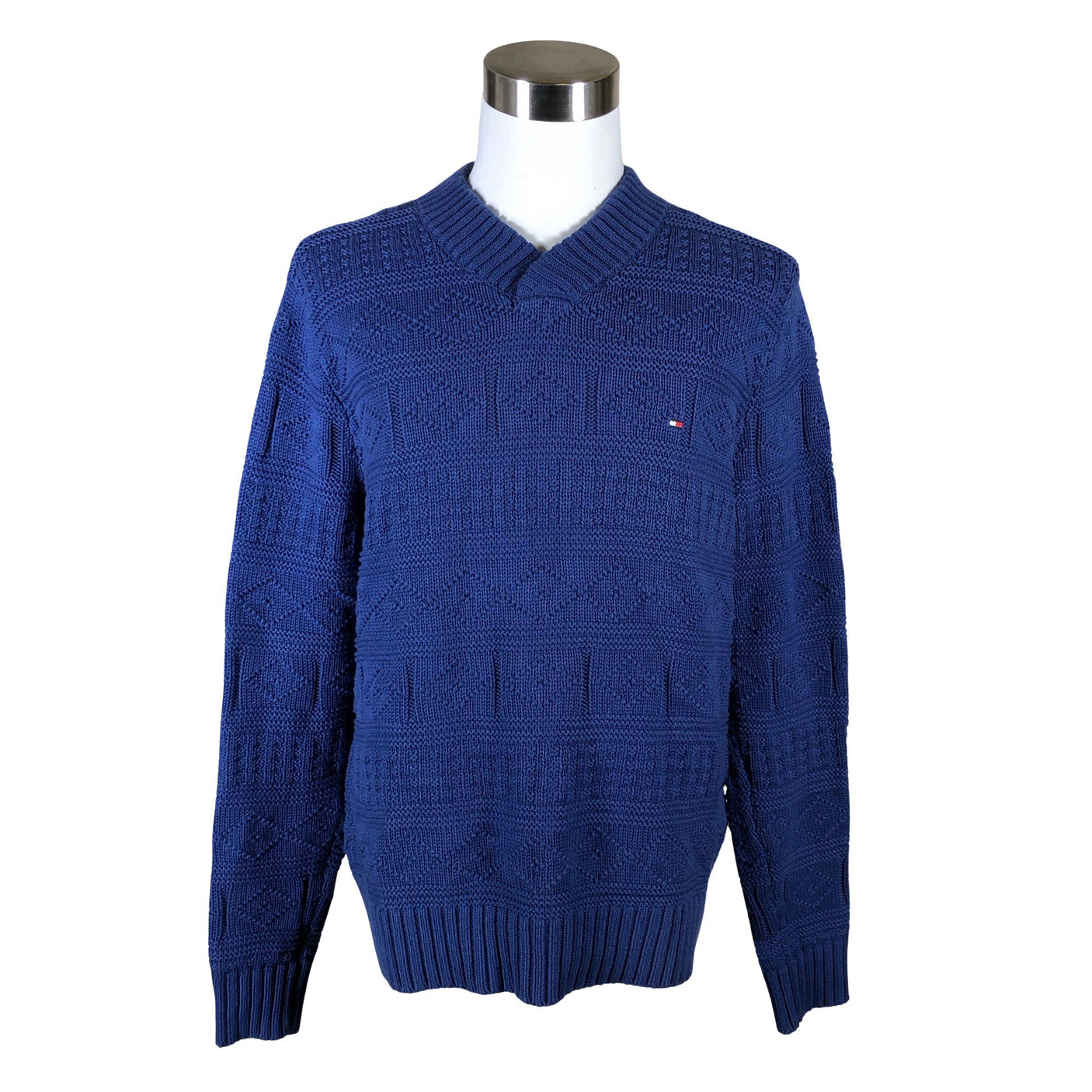 Miesten Tommy Hilfiger - Neulepaita, koko L - Sininen (1)