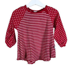 Tyttöjen PaaPii - Trikoopaita, koko 86 - 92 - Punainen (1)