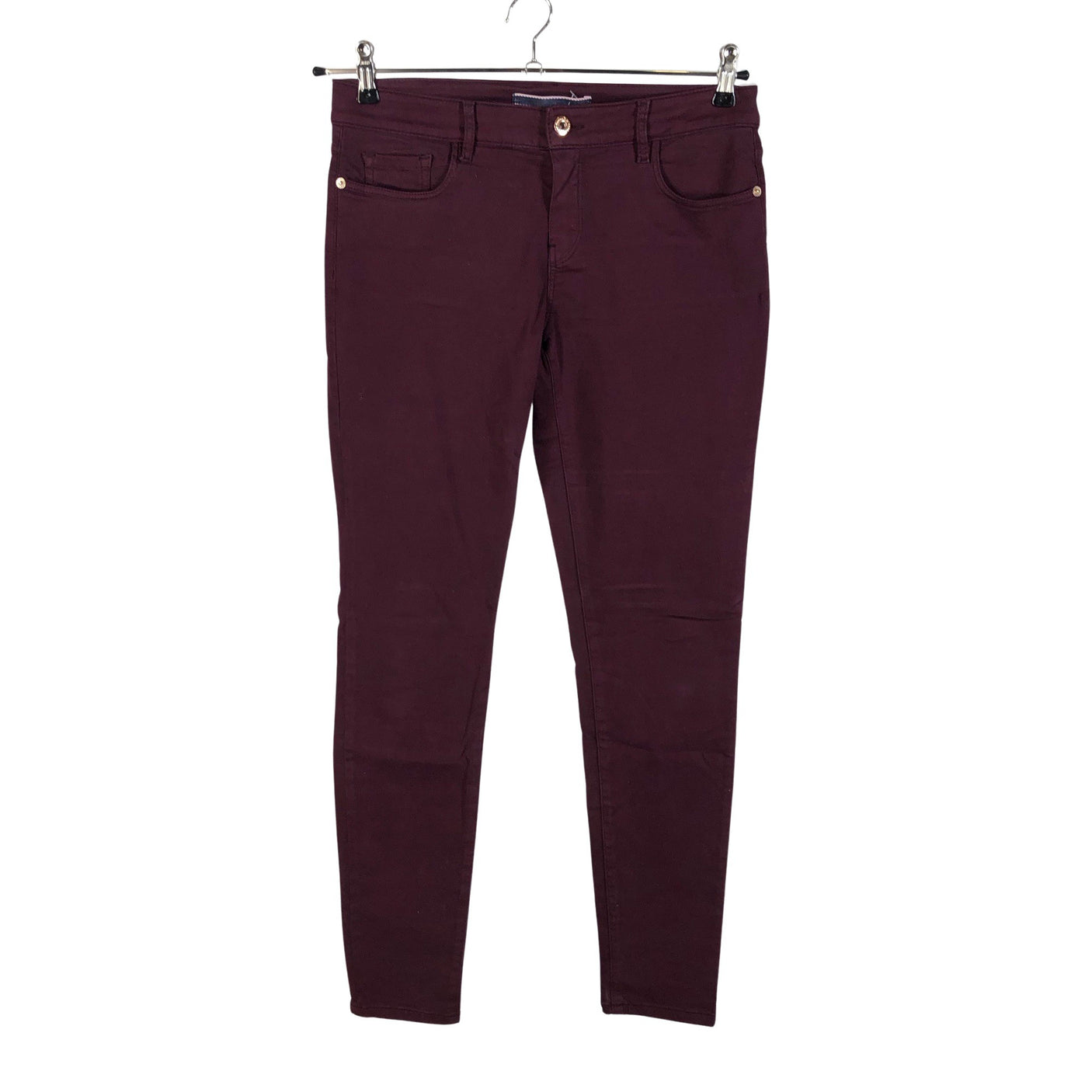 Naisten Massimo Dutti - Farkut, koko 38 - Viininpunainen (1)