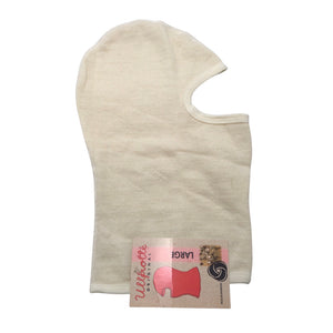 Unisex Ullfrotté - Kypärähattu, koko 54 - 56 cm - Luonnonvalkoinen (1)