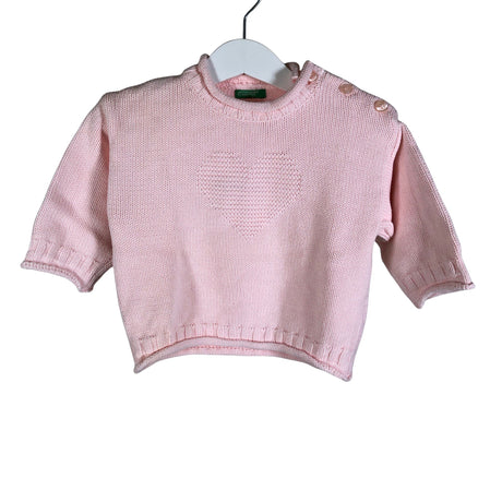 Tyttöjen Benetton - Neulepaita, koko 80 - 86 - Vaaleanpunainen ()