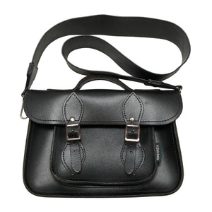 Unisex The Leather Satchels Co - Olkalaukku, koko Midi - Musta (1)