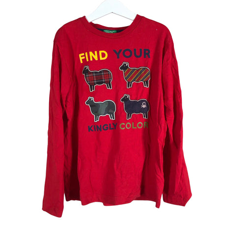 Unisex Benetton - Trikoopaita, koko 134 - 140 - Punainen ()
