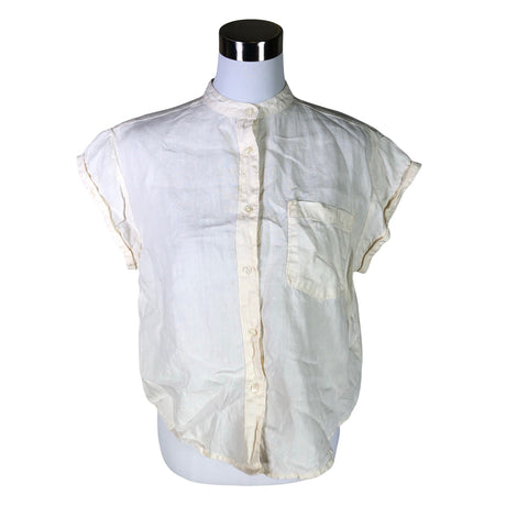 Naisten Knowledge Cotton Apparel - Lyhythihainen pusero, koko 38 - Luonnonvalkoinen ()