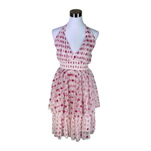 Naisten Lace & Beads - Sifonkimekko, koko 36 - Vaaleanpunainen (1)