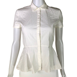 Naisten Hugo Boss - Lyhythihainen pusero, koko 32 - Luonnonvalkoinen (1)