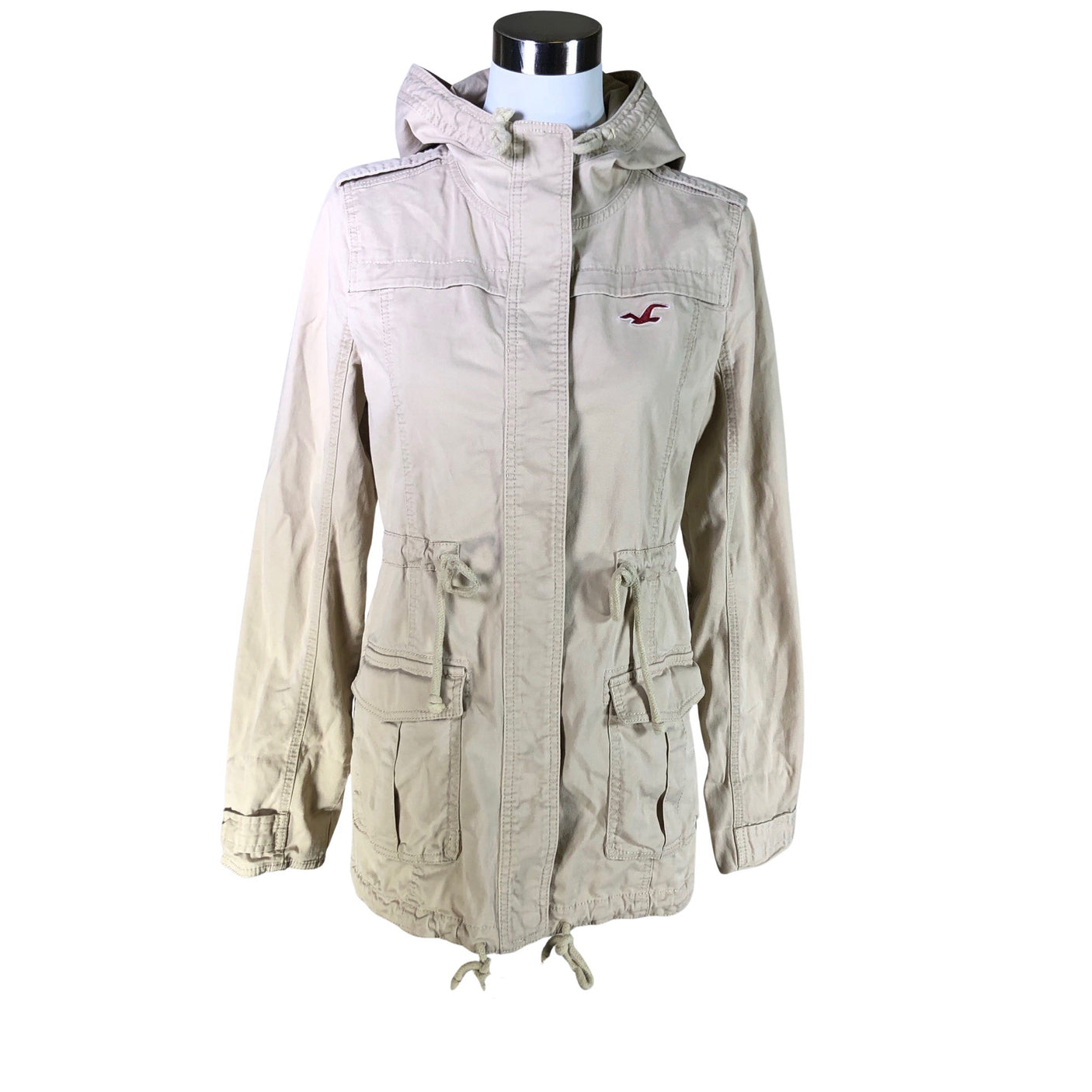 Naisten Hollister - Ulkoilutakki, koko 36 - Beige (1)