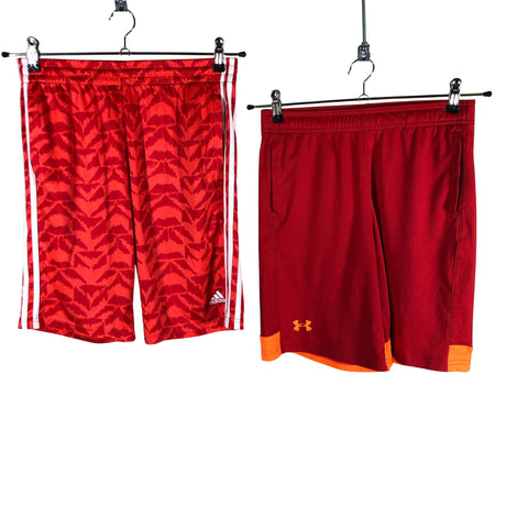 Unisex Adidas - Urheilushortsit, koko 158 - 164 - Punainen ()