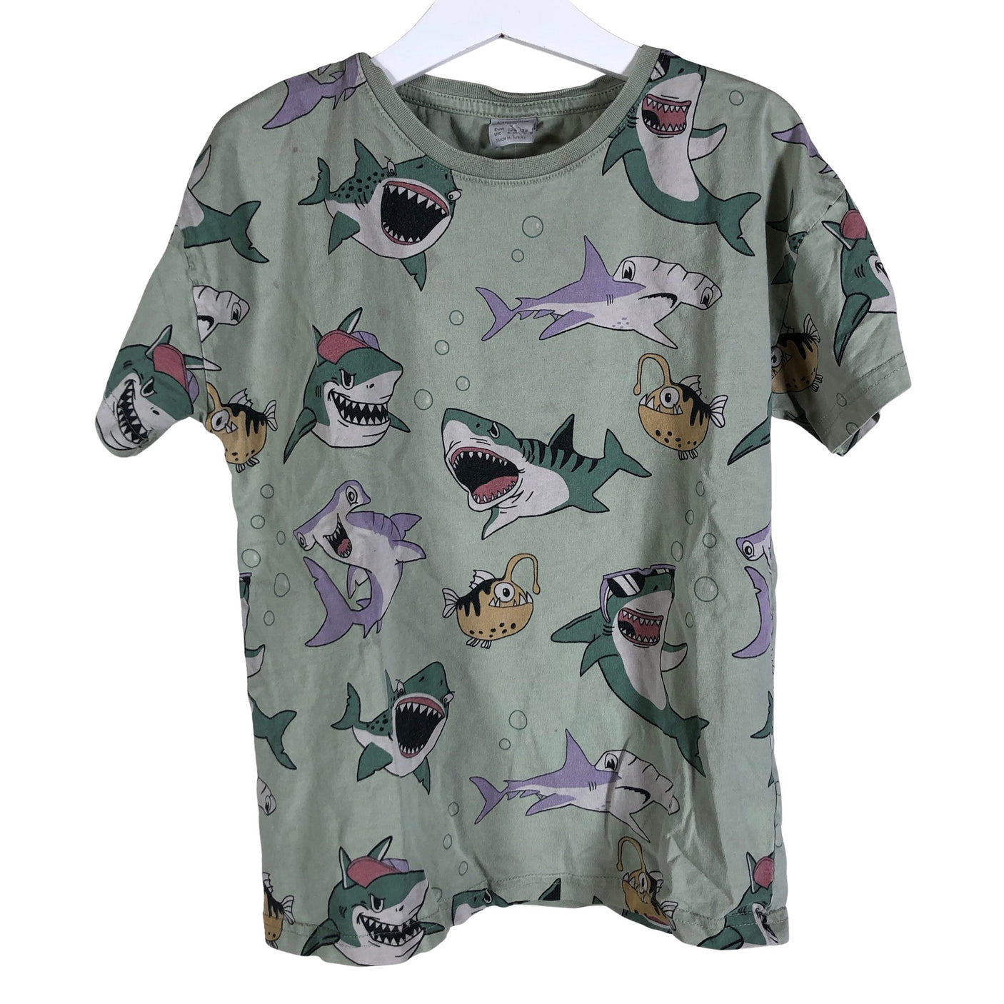 Unisex Lindex - T-paita, koko 122 - 128 - Vihreä (1)