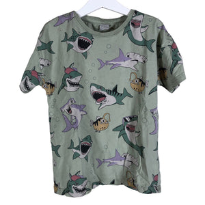 Unisex Lindex - T-paita, koko 122 - 128 - Vihreä (1)