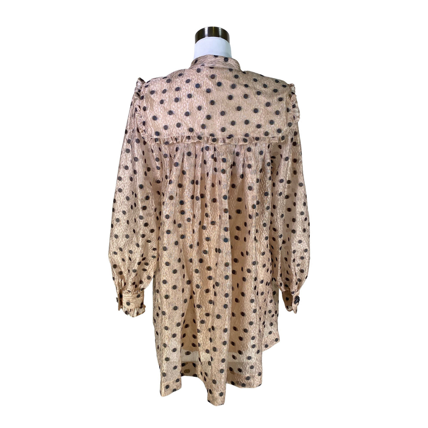 Naisten Custommade - Sifonkimekko, koko 38 - Beige (2)
