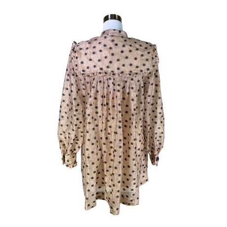 Naisten Custommade - Sifonkimekko, koko 38 - Beige (2)