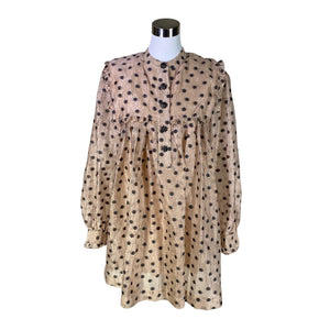 Naisten Custommade - Sifonkimekko, koko 38 - Beige (1)