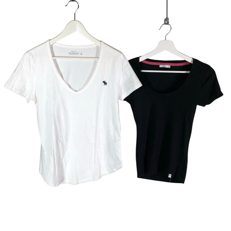 Naisten Abercrombie&Fitch - T-paita, koko 38 - Valkoinen ()