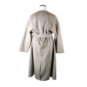 Naisten Lindex - Villakangastakki, koko 48 - Beige (2)