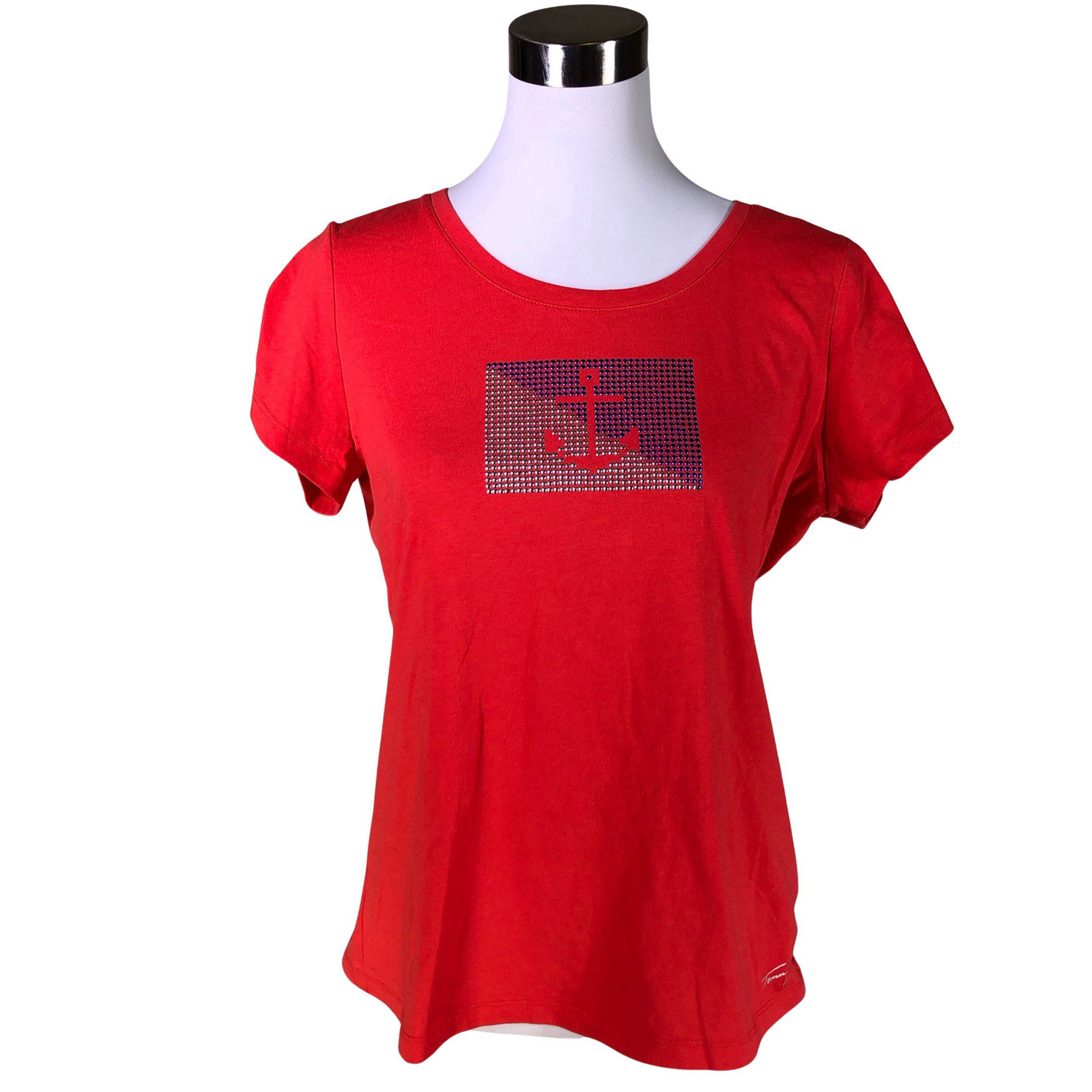 Naisten Tommy Hilfiger - T-paita, koko 40 - Punainen (1)