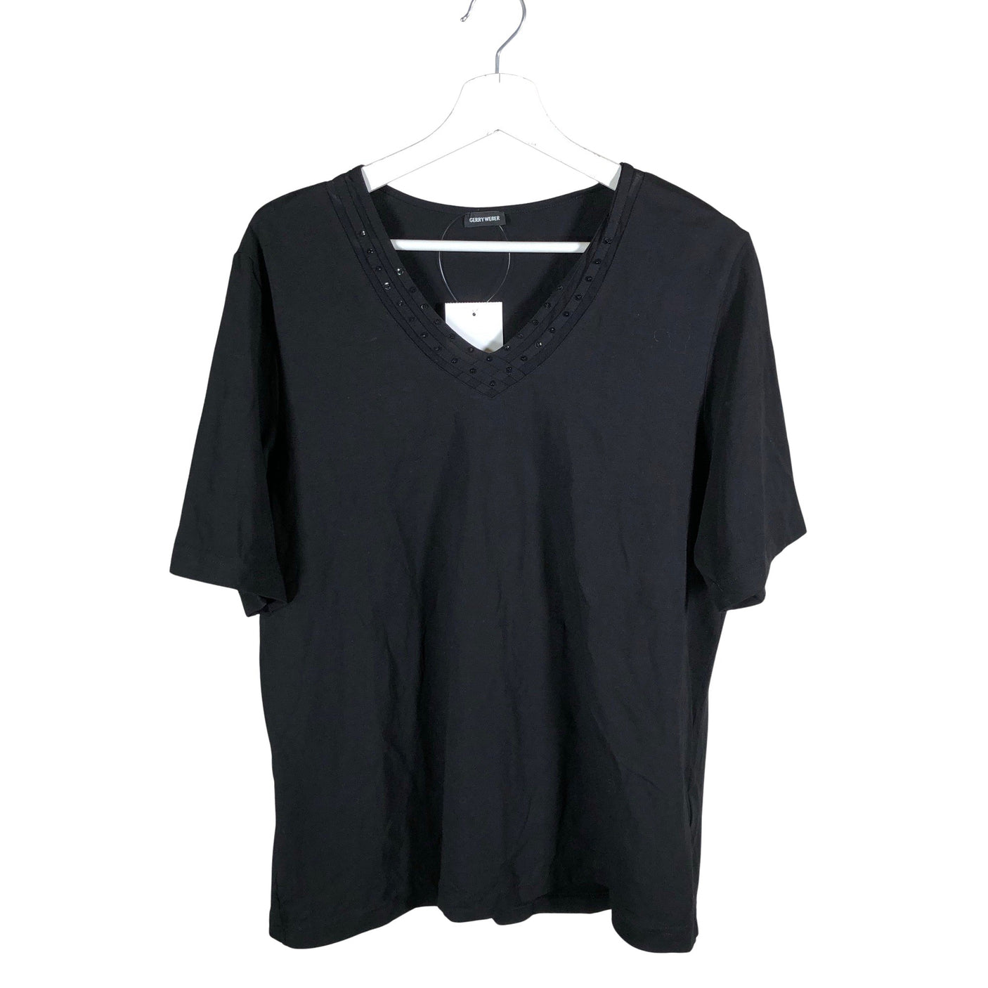 Naisten Gerry Weber - T-paita, koko 46 - Musta (1)