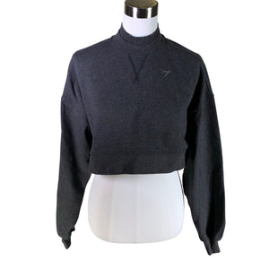 Naisten Gymshark - Collegepaita, koko 34 - Harmaa (1)