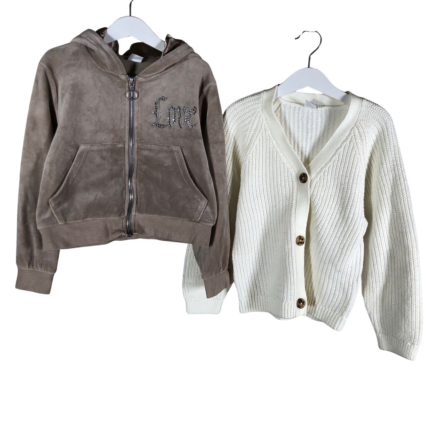 Tyttöjen Lindex - Huppari, koko 122 - 128 - Harmaa (1)