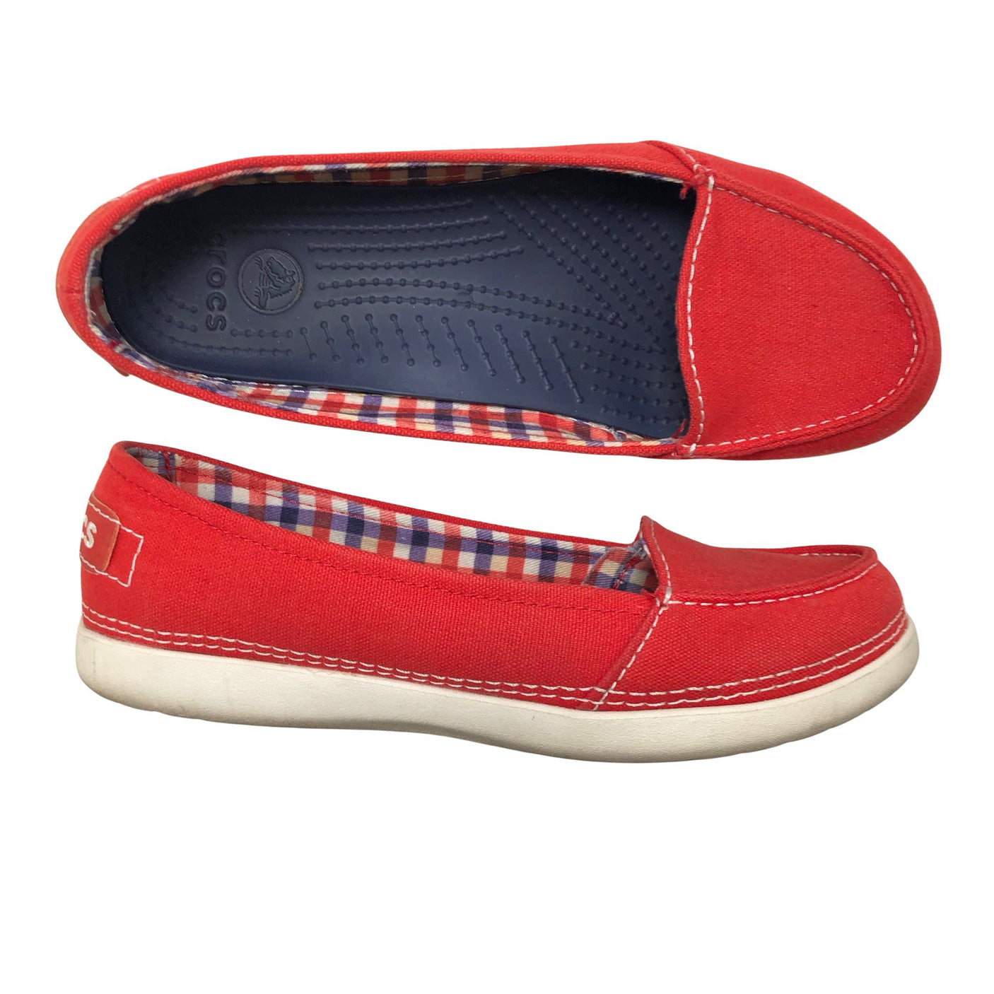 Naisten Crocs - Ballerinat, koko 36 - Punainen (1)
