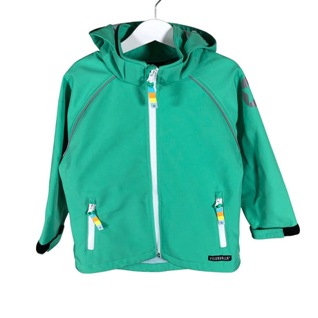 Unisex Villervalla - Softshell-takki, koko 104 - 110 - Vihreä ()